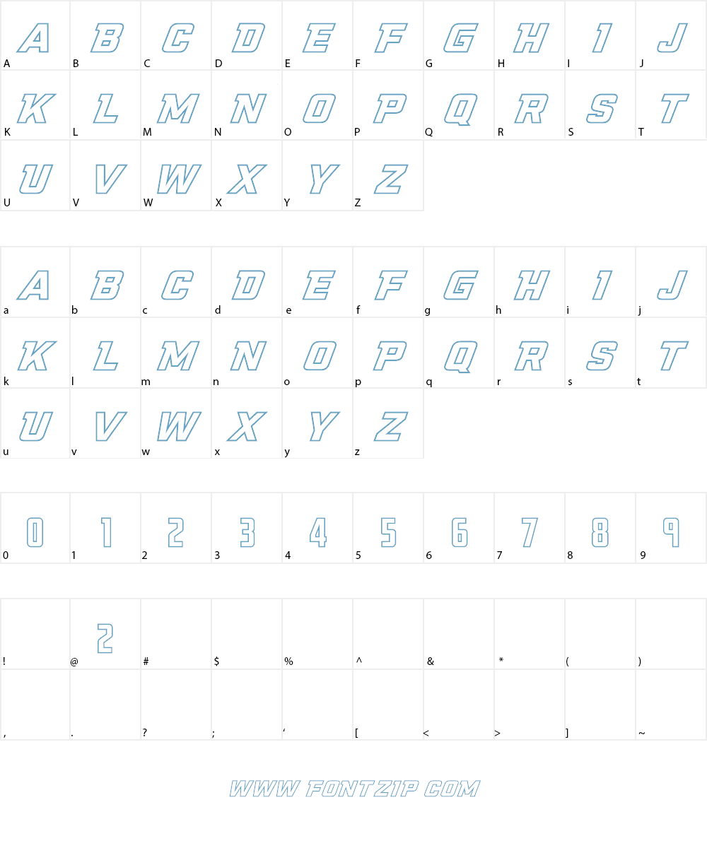 NCAA Illinois Fighting Illini Font Character